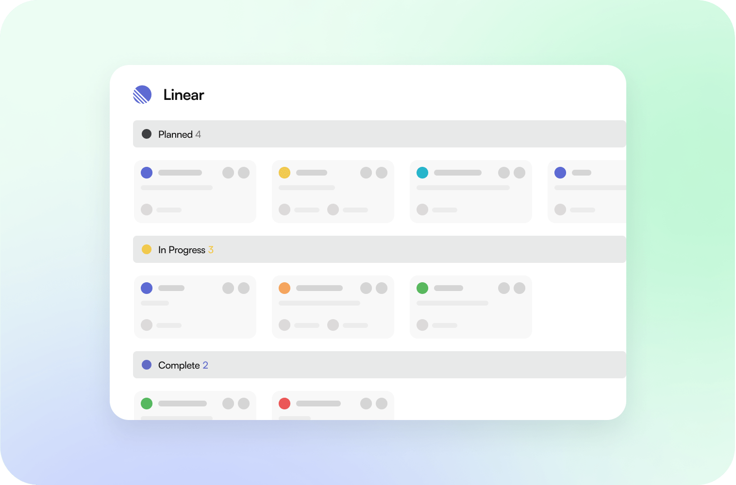 Linear Dashboard