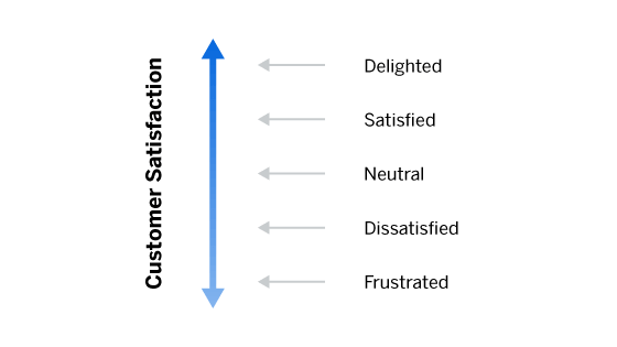 Five categories in kano model