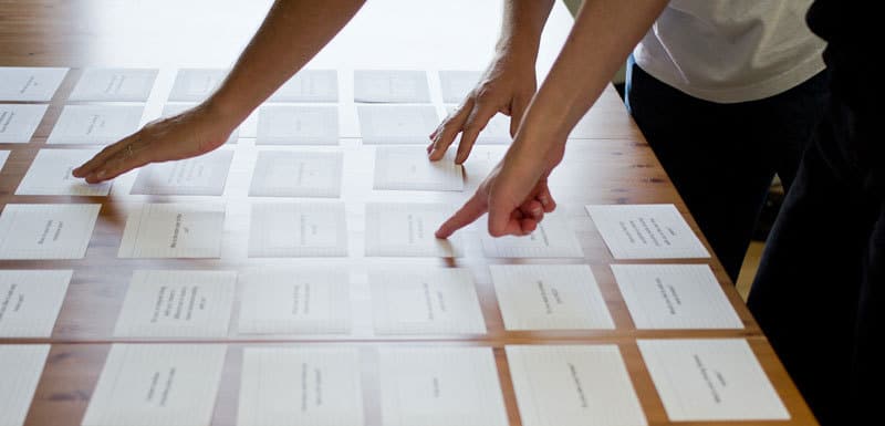 What is card sorting?