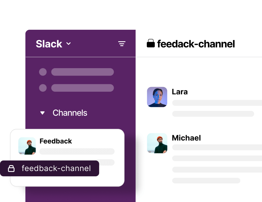Bring feedback from specific Slack channels into Voctera