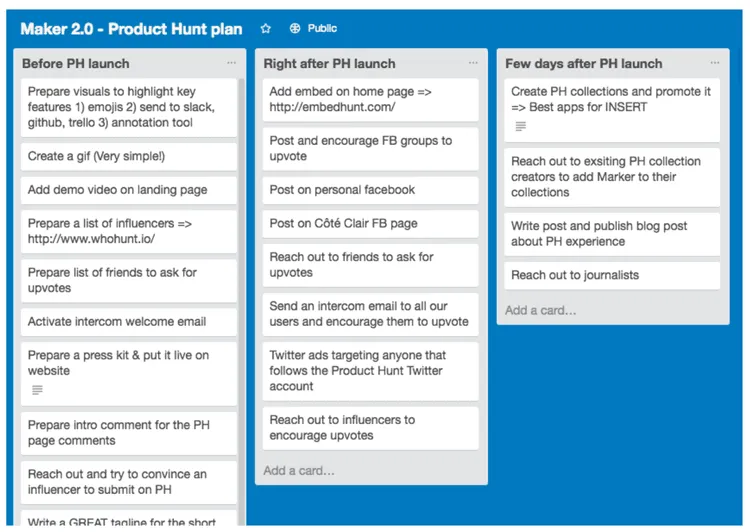 Product hunt launch planning