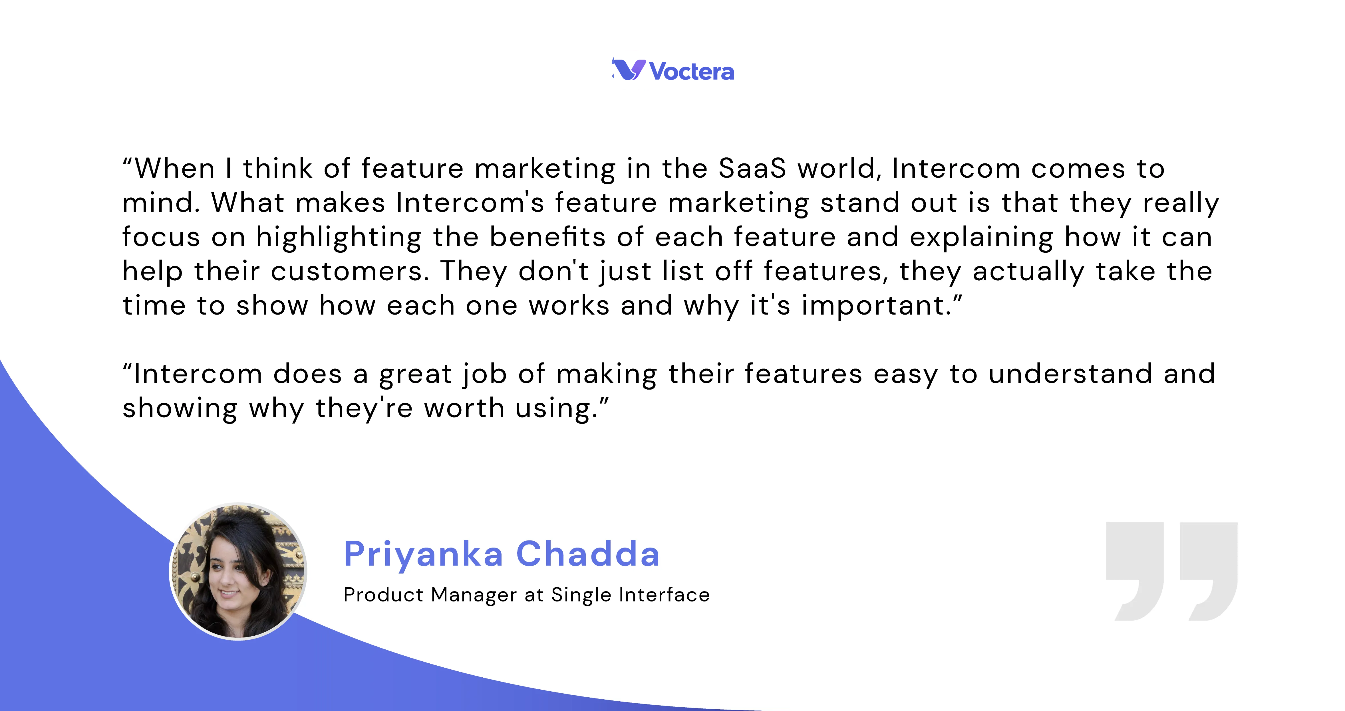 Priyanka Chadda Product branding Voctera