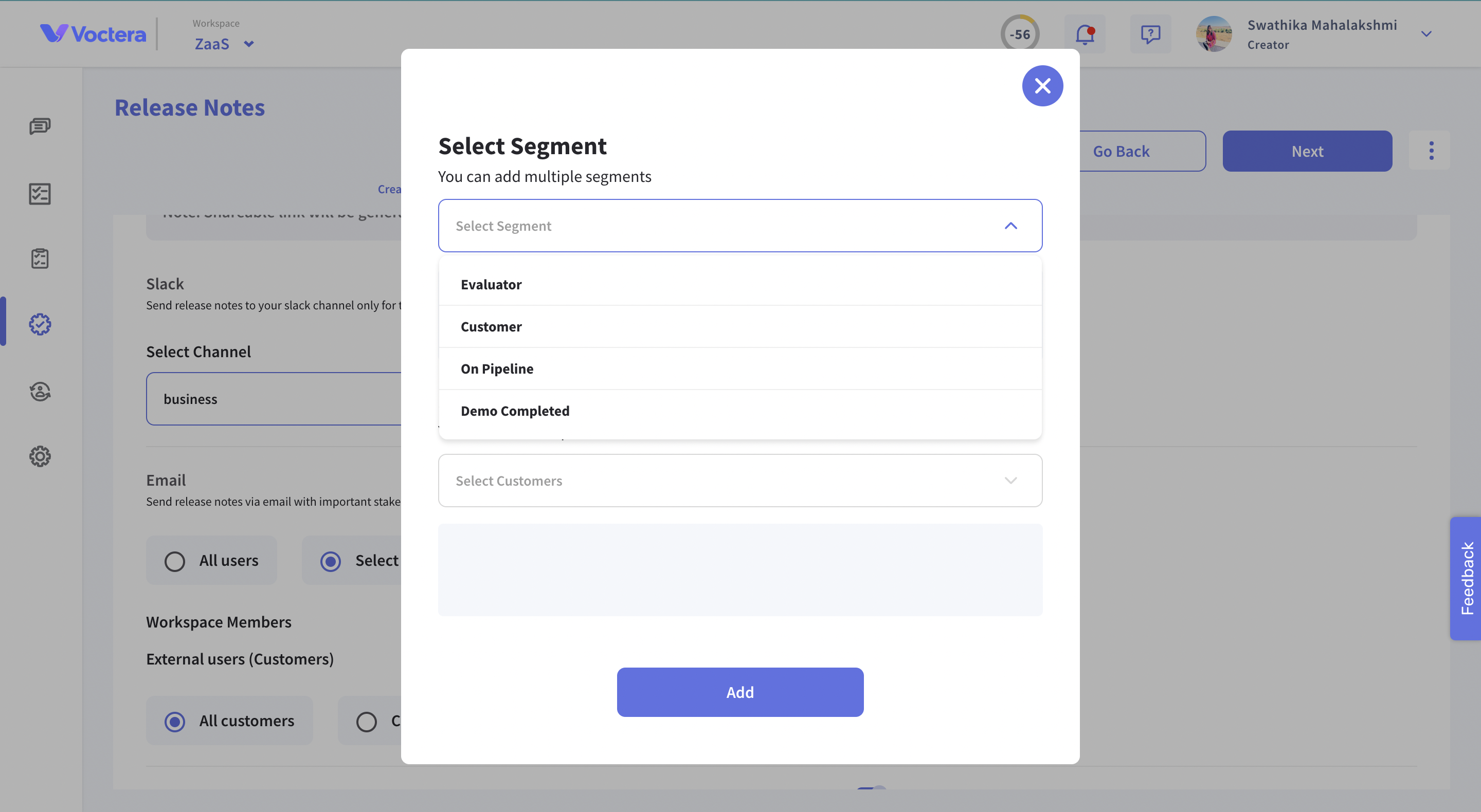 Product update: audience segmentation feature added