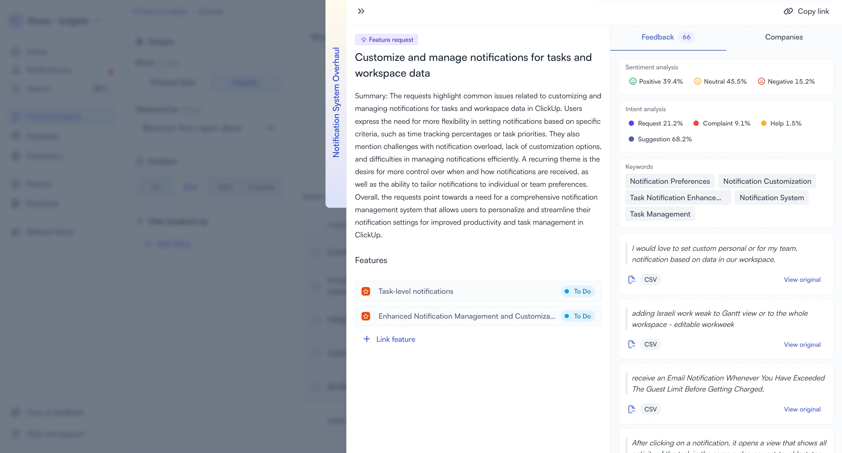 Actionable insights